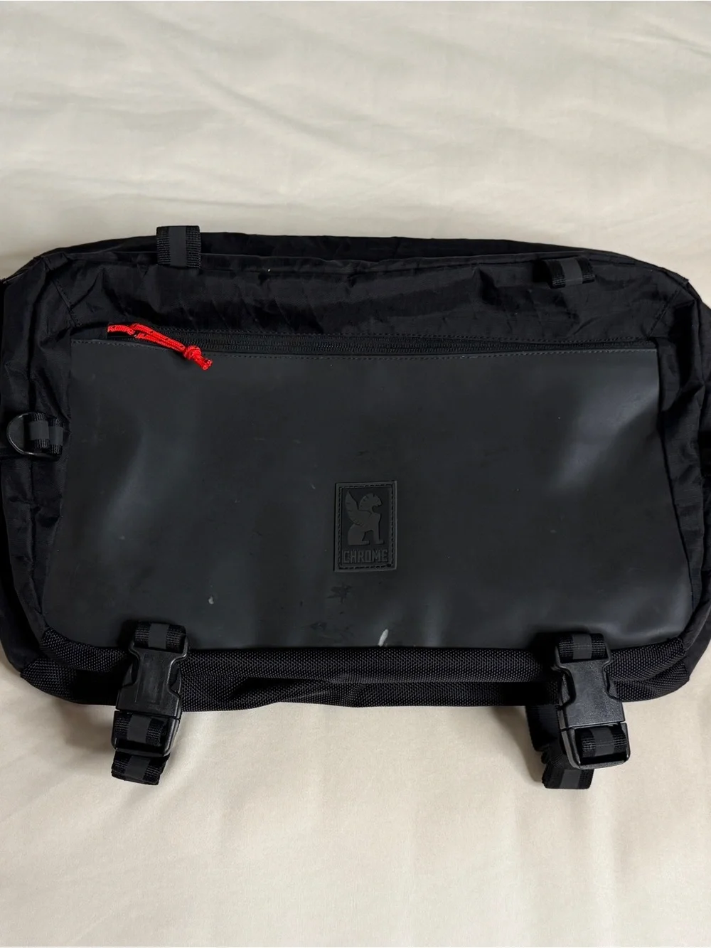 Chrome Kadet Max Messenger Bag in Black Reflective + X-Pac